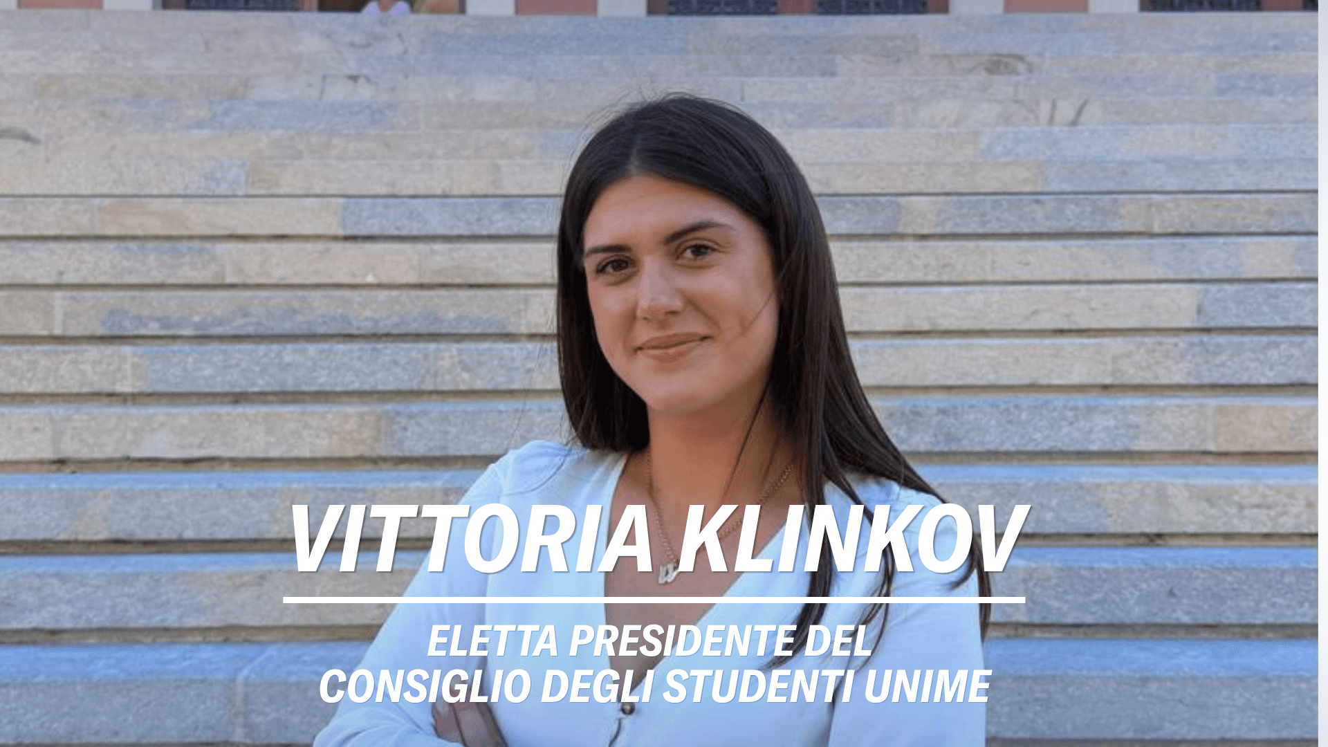 Vittoria Klinkov eletta Presidente del Consiglio degli Studenti di UniMe